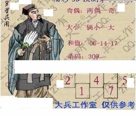 24007期: 大兵福彩3D黄金报图版