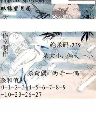 23073期: 大兵福彩3D黄金报图版