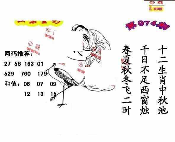 23074期: 福彩3D丹东全图分析