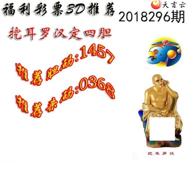 十八罗汉2018296期福彩3d图谜8