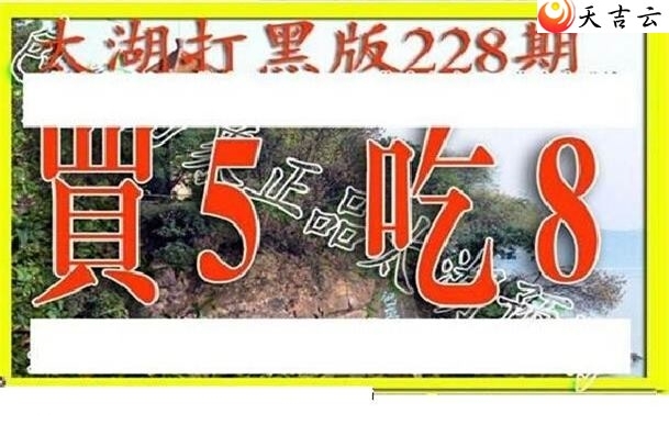 太湖精品2019228期福彩3d图谜8